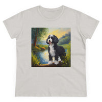 Portuguese Water Dog Women's Midweight Cotton Tee