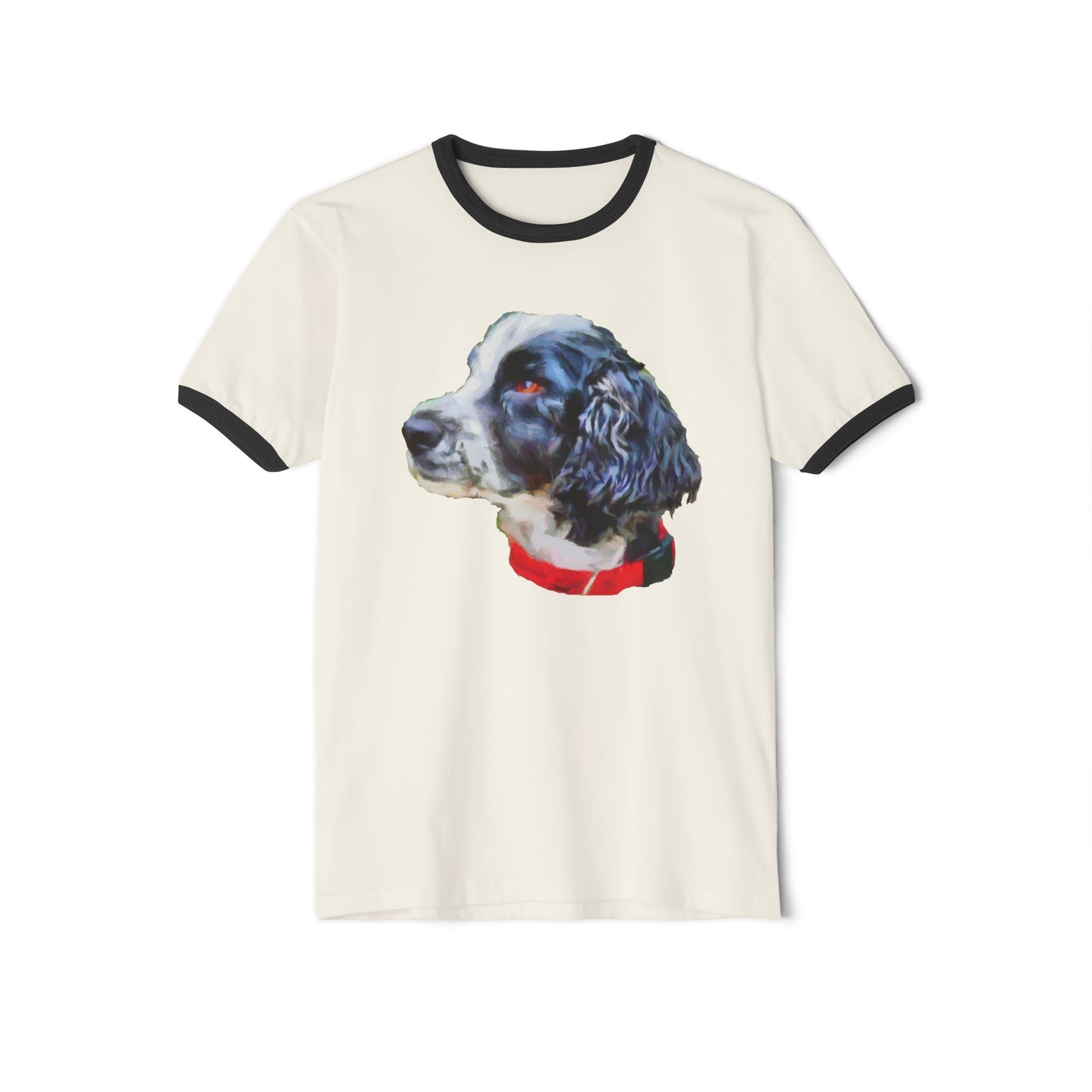 Sophisticated English Cocker Spaniel Cotton Ringer T-Shirt