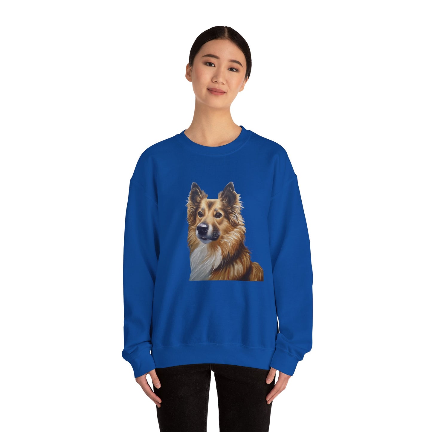 Icelandic Sheepdog Unisex 50/50 Crewneck Sweatshirt