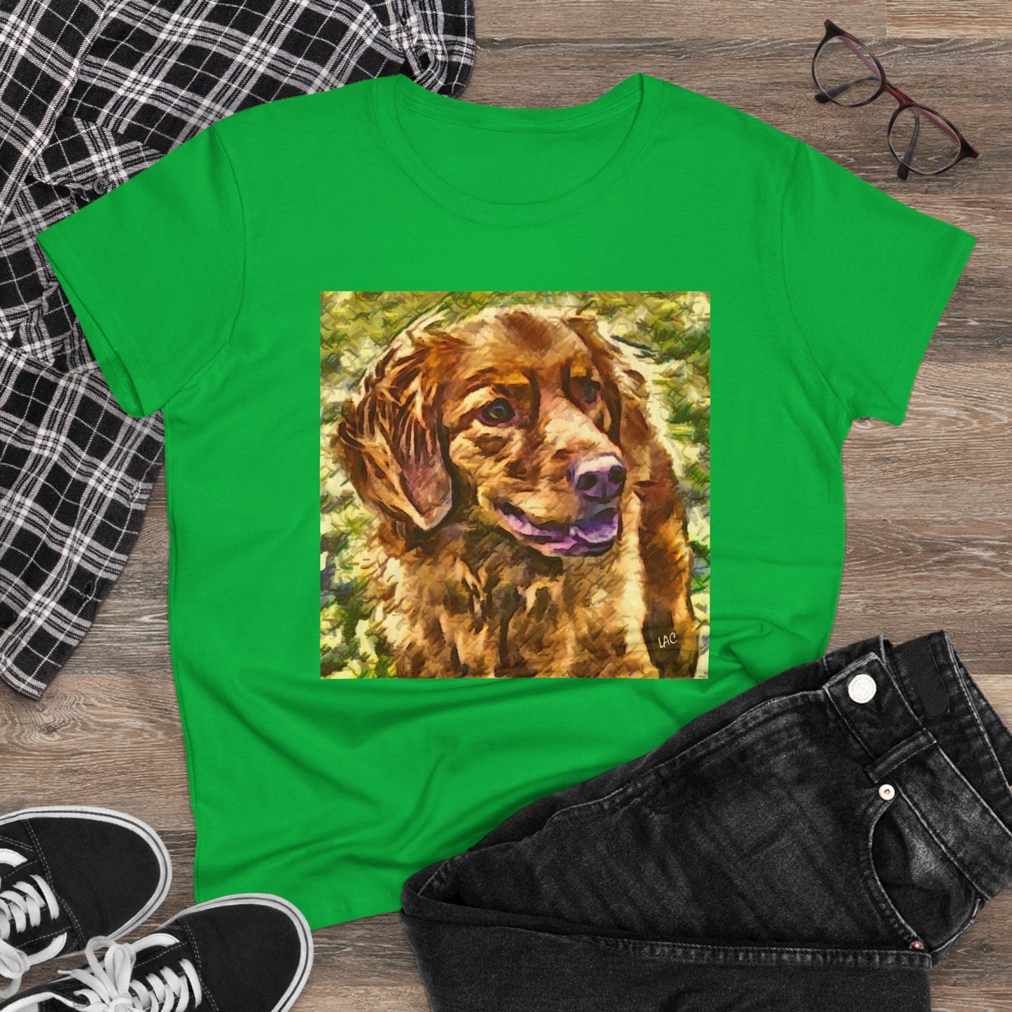 Nova Scotia Duck Tolling Retriever Women's Midweight Cotton Tee