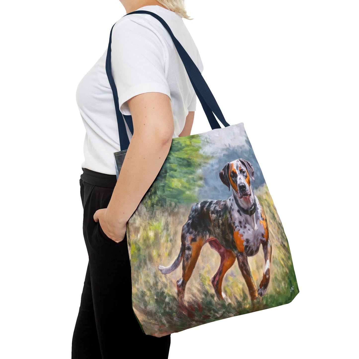 Catahoula Polyester Tote Bag (AOP)