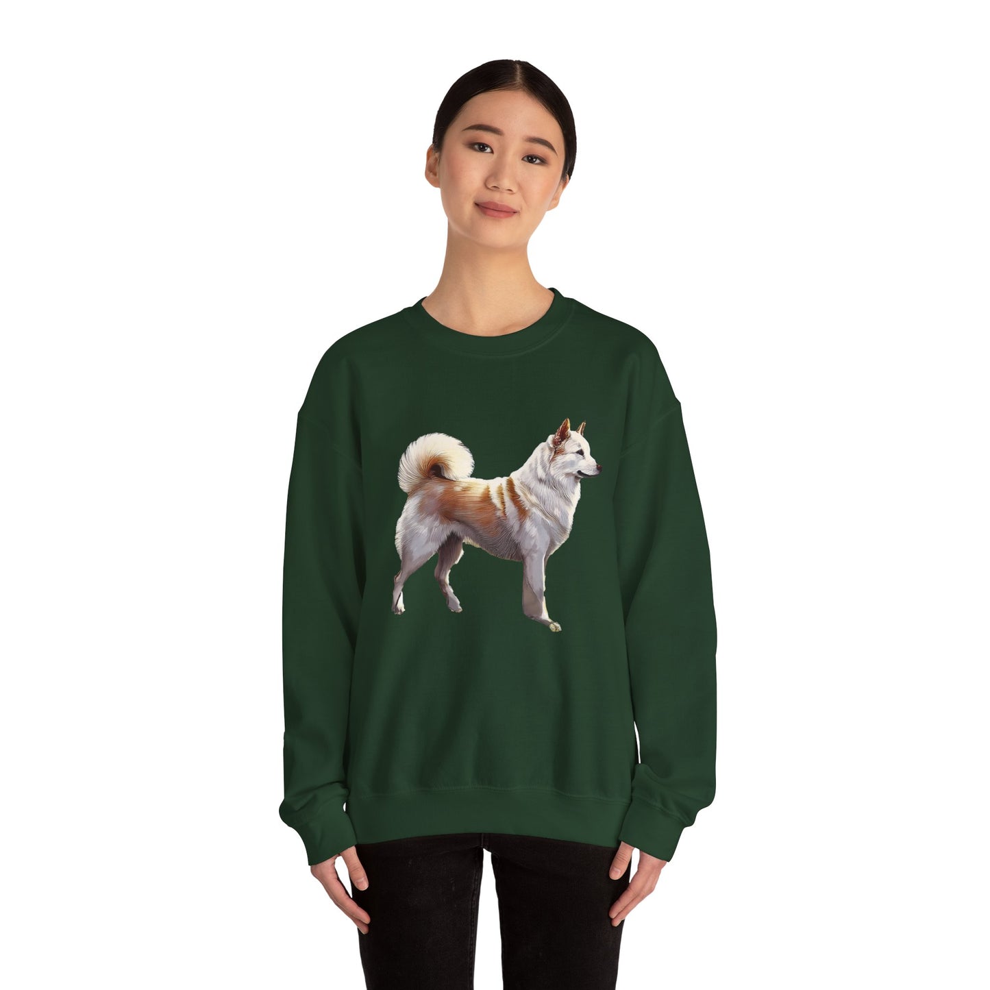 Kishu Ken Unisex 50/50 Crewneck Sweatshirt