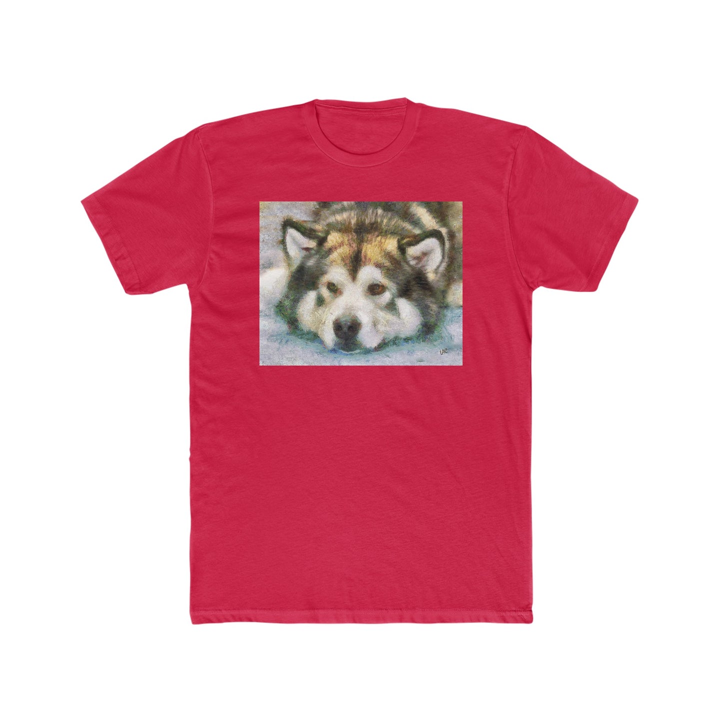 Malamute "Eyak" -- Men's Fitted Cotton Crew Tee