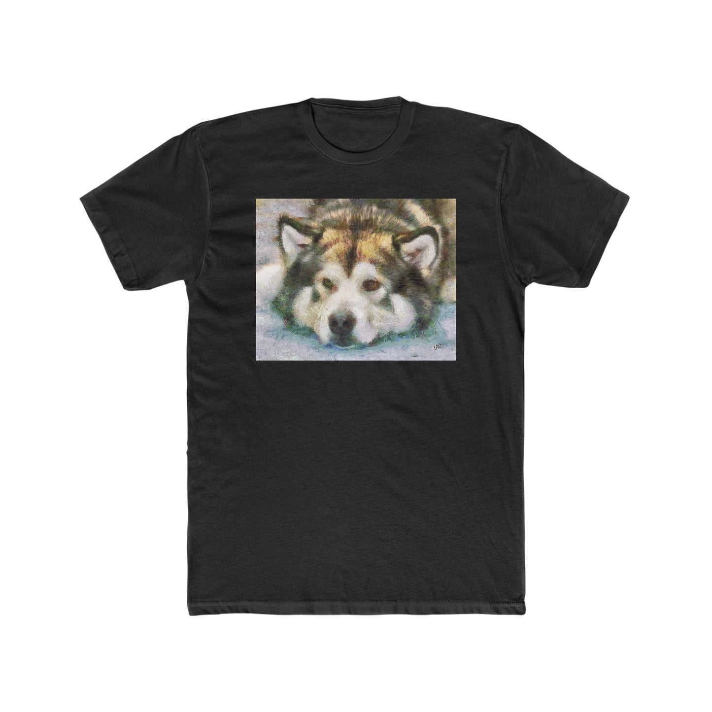 Malamute "Eyak" -- Men's Fitted Cotton Crew Tee