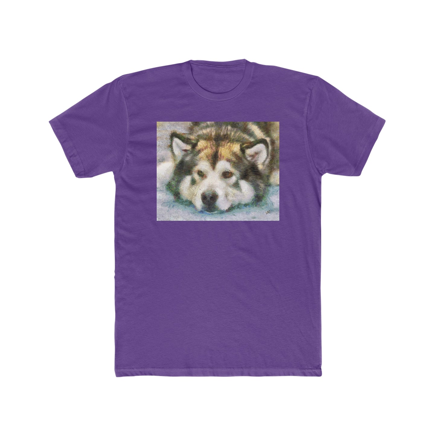 Malamute "Eyak" -- Men's Fitted Cotton Crew Tee