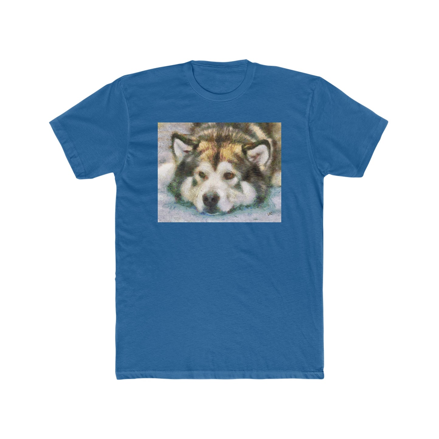 Malamute "Eyak" -- Men's Fitted Cotton Crew Tee