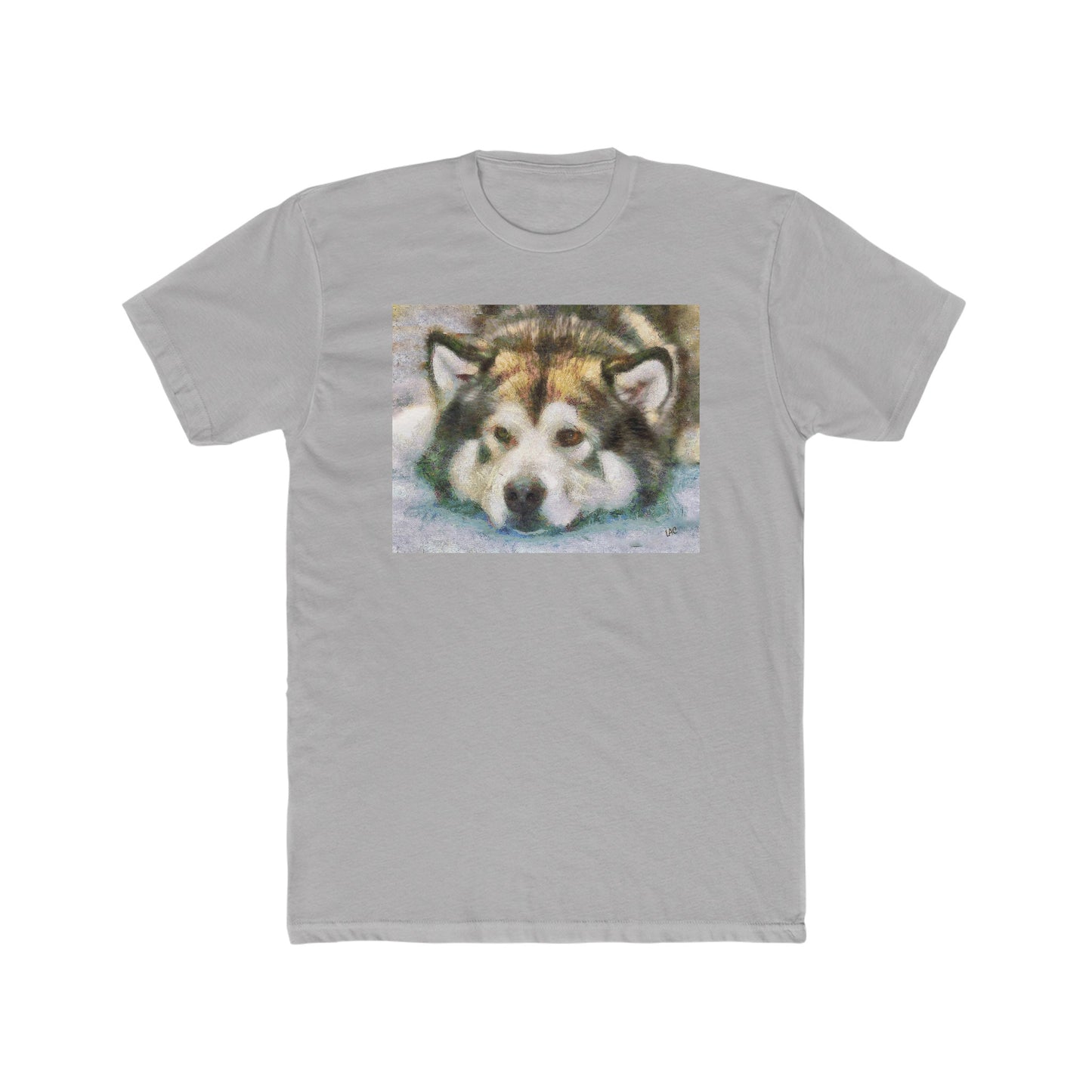 Malamute "Eyak" -- Men's Fitted Cotton Crew Tee