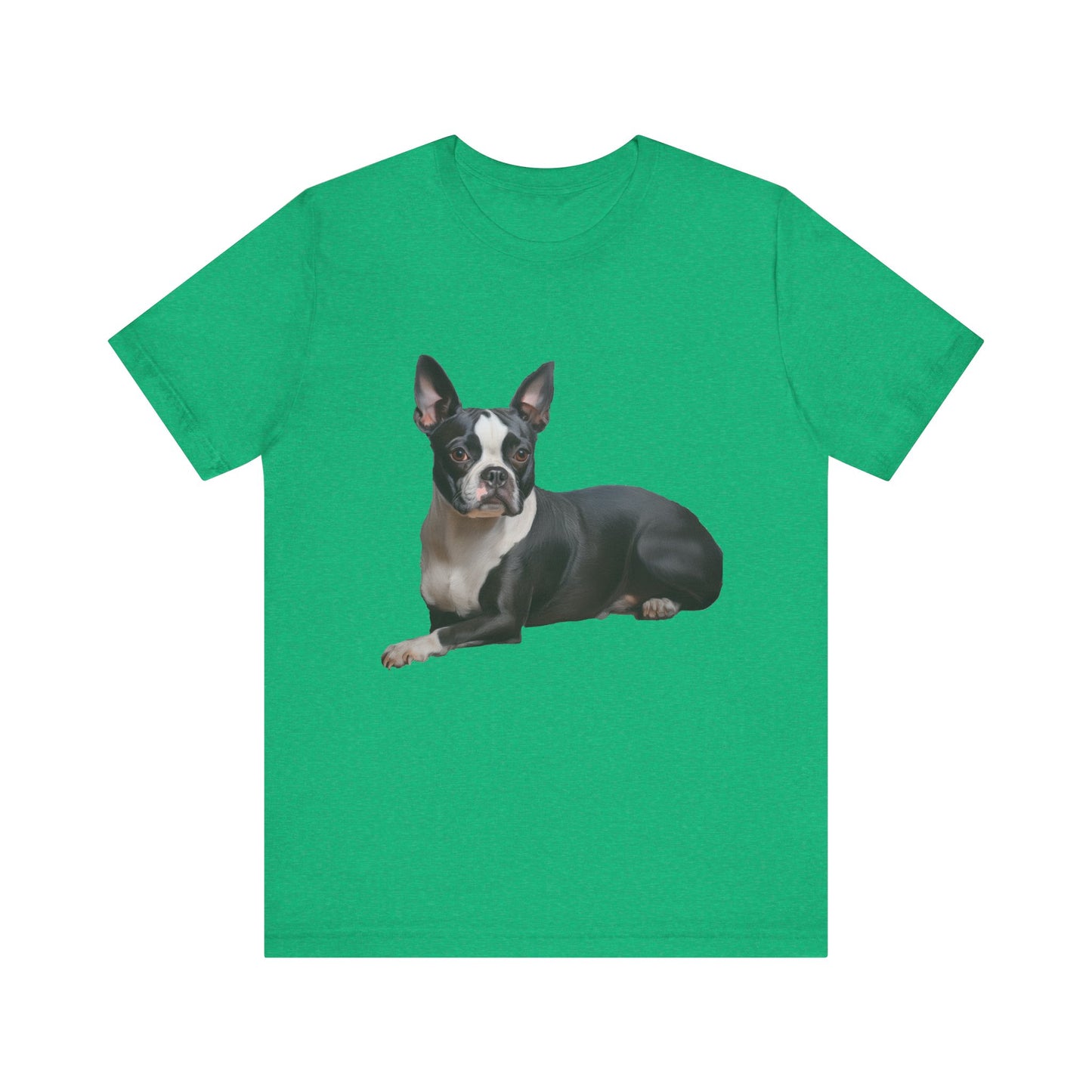 Blue Boston Terrier. - Unisex Jersey Short Sleeve Tee