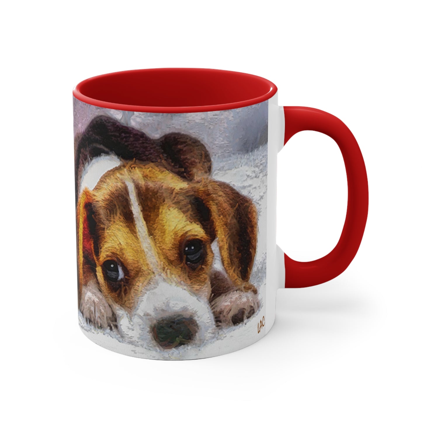 Beagle Daisy Mae 11oz Ceramic Accent Mug