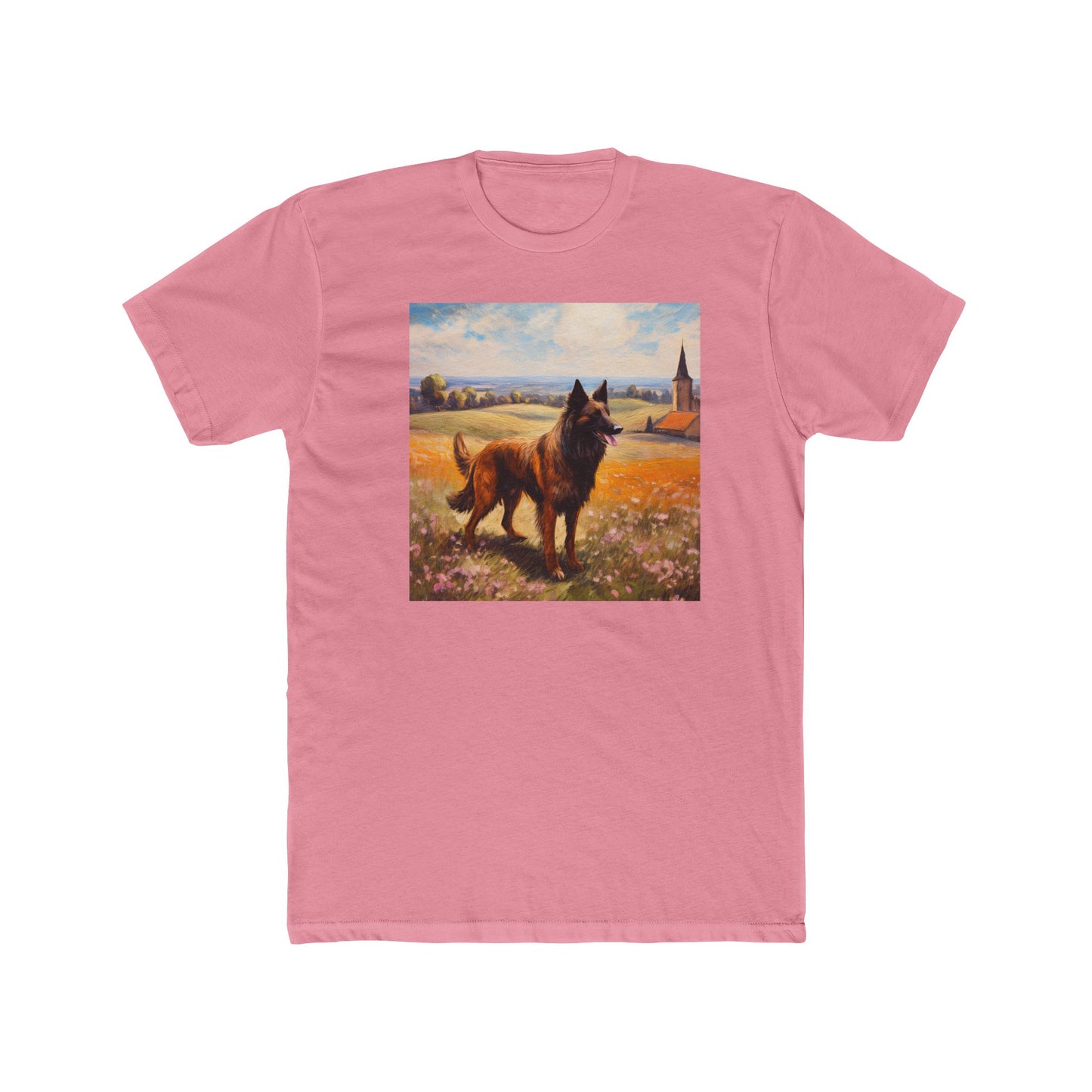 Belgian Tervuren – Men's Fitted Cotton Crew Tee