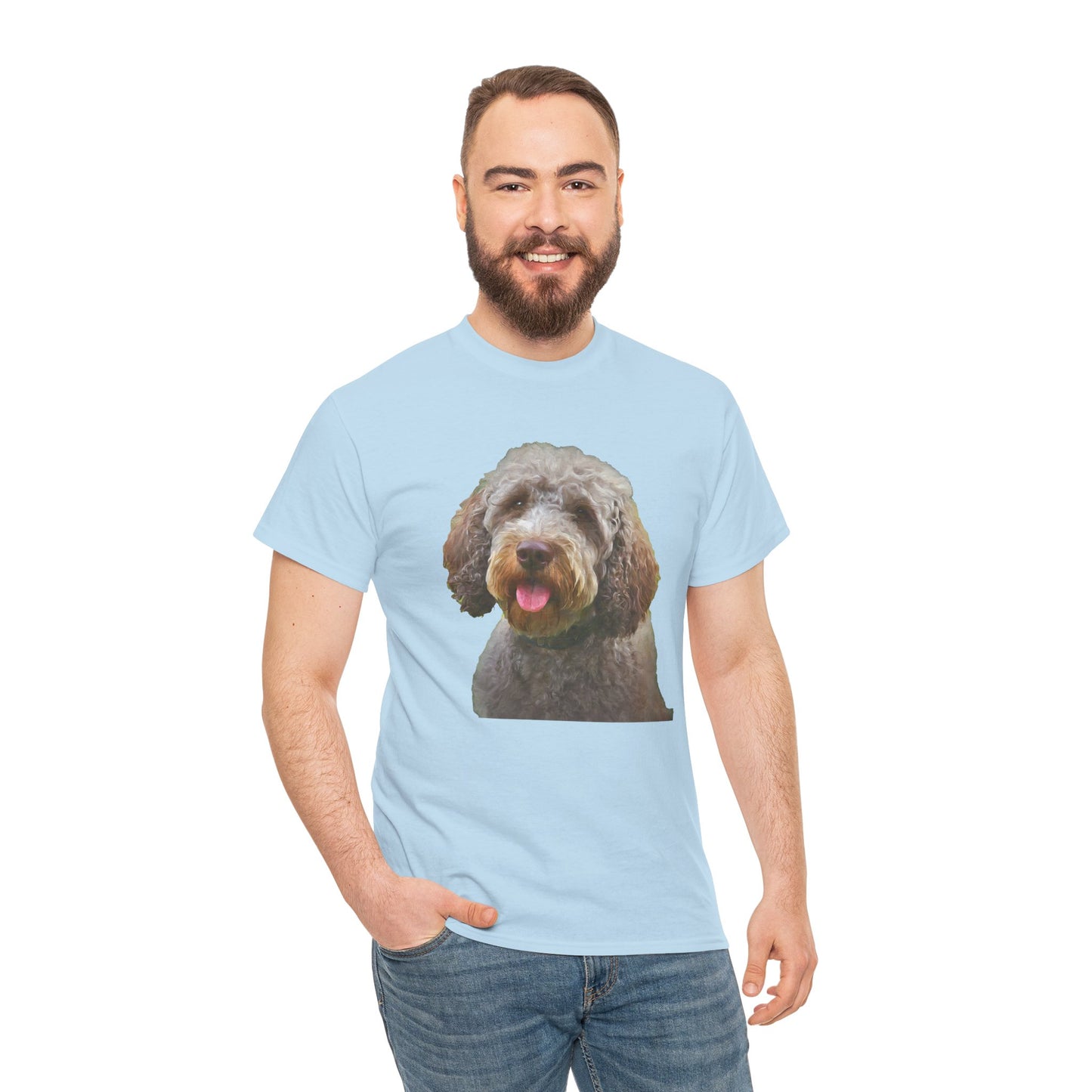 Lagotto Romagnolo 'Italian Truffle Dog' Unisex Heavy Cotton Tee
