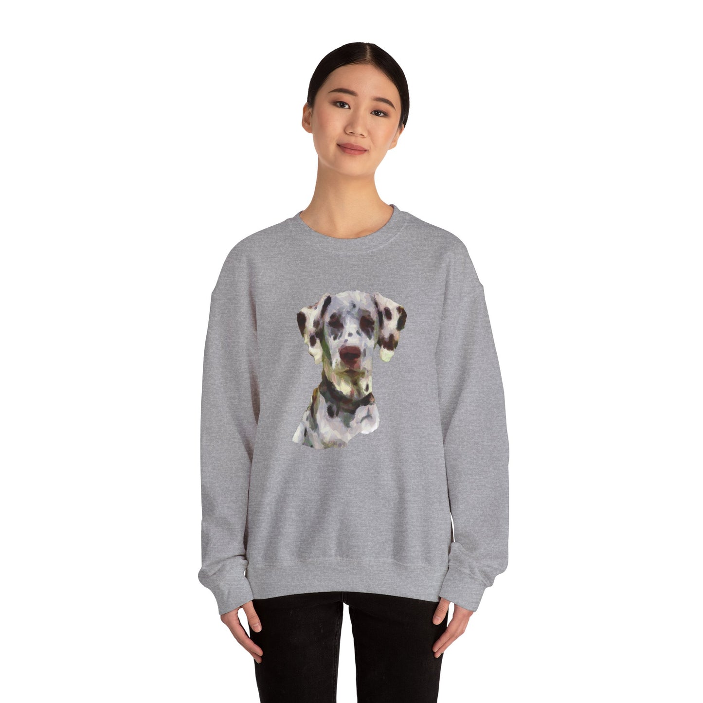 Dalmatian 'Impressionistic' Crewneck Sweatshirt