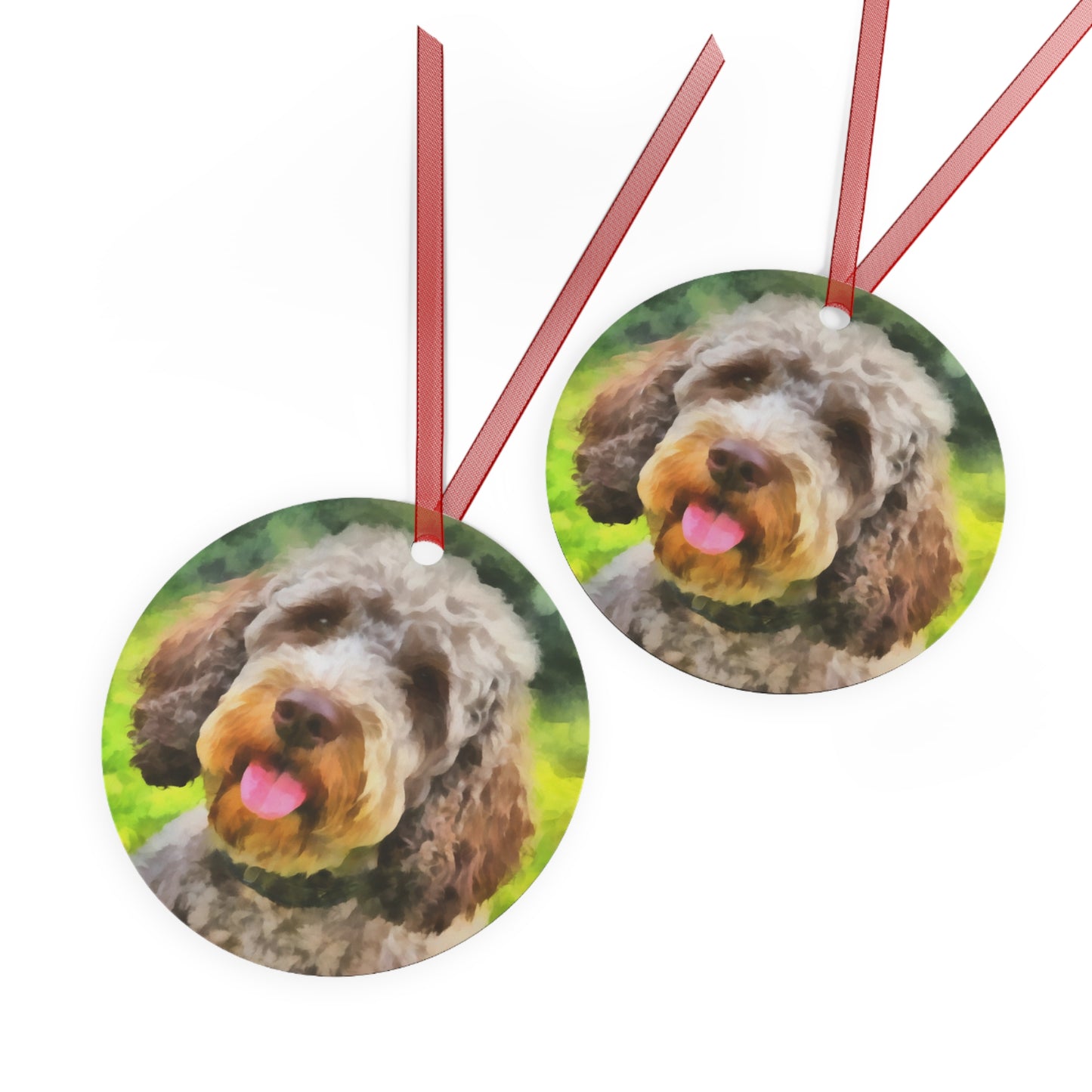 Charming Lagotto Romagnolo Metal Ornaments
