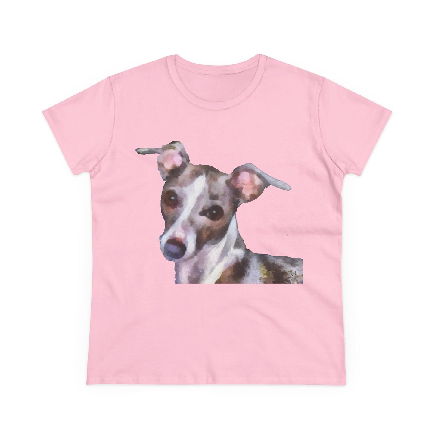 Italian Greyhound 'Lilly' Women's Midweight Cotton Tee