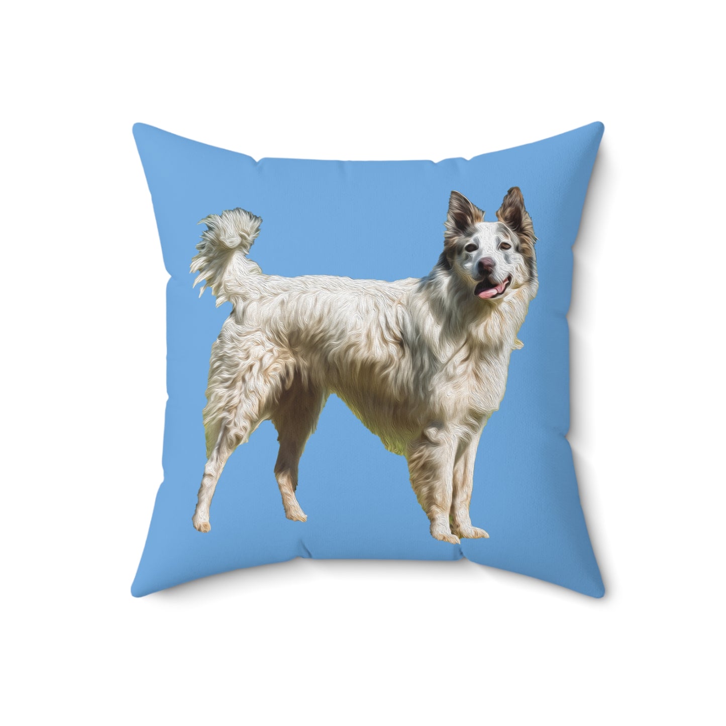 Pyrenean Shepherd Spun Polyester Square Throw Pillow