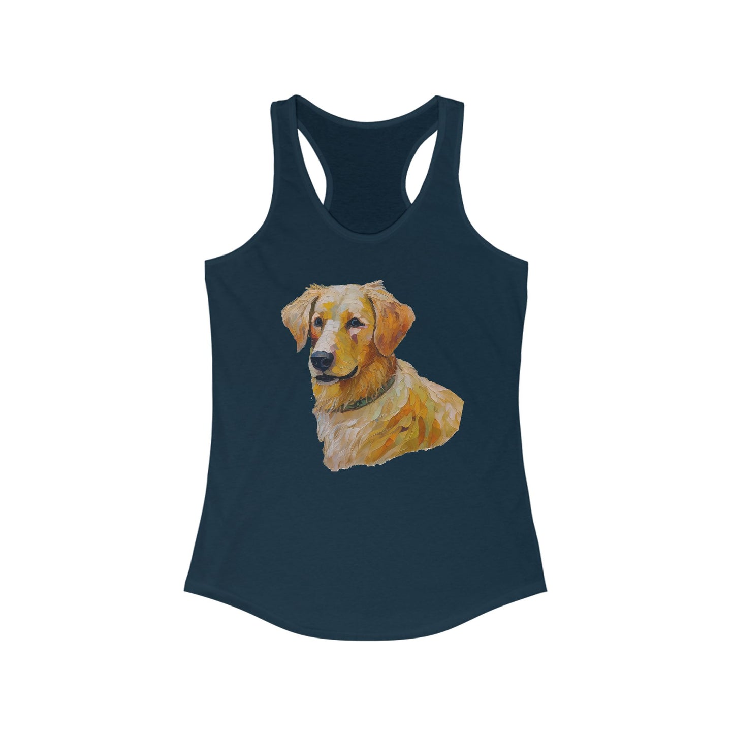 Golden Retriever Puppy Women's Slim Fit Racerback Tank