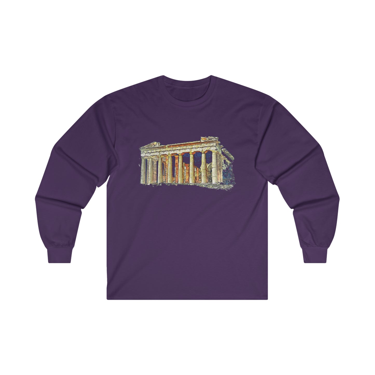 Parthenon Unisex Cotton Long Sleeve Tee