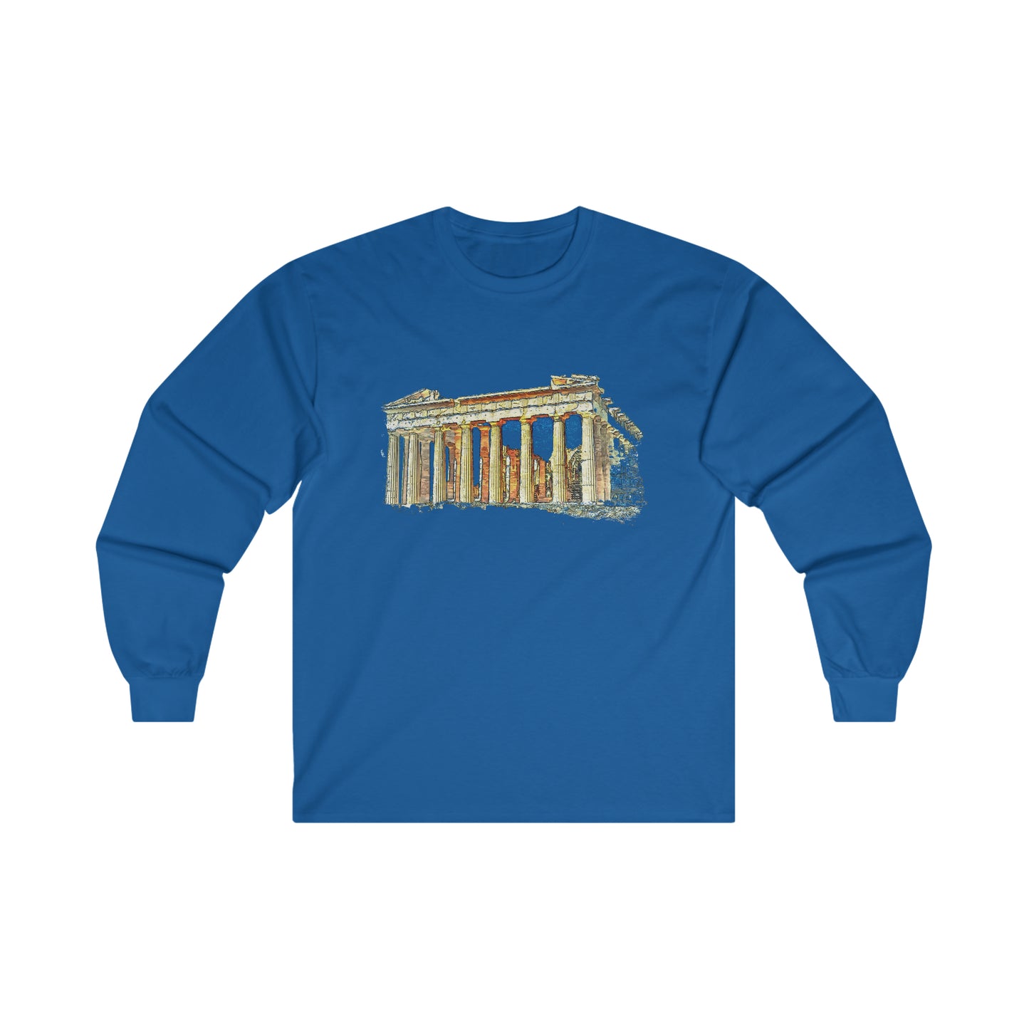 Parthenon Unisex Cotton Long Sleeve Tee