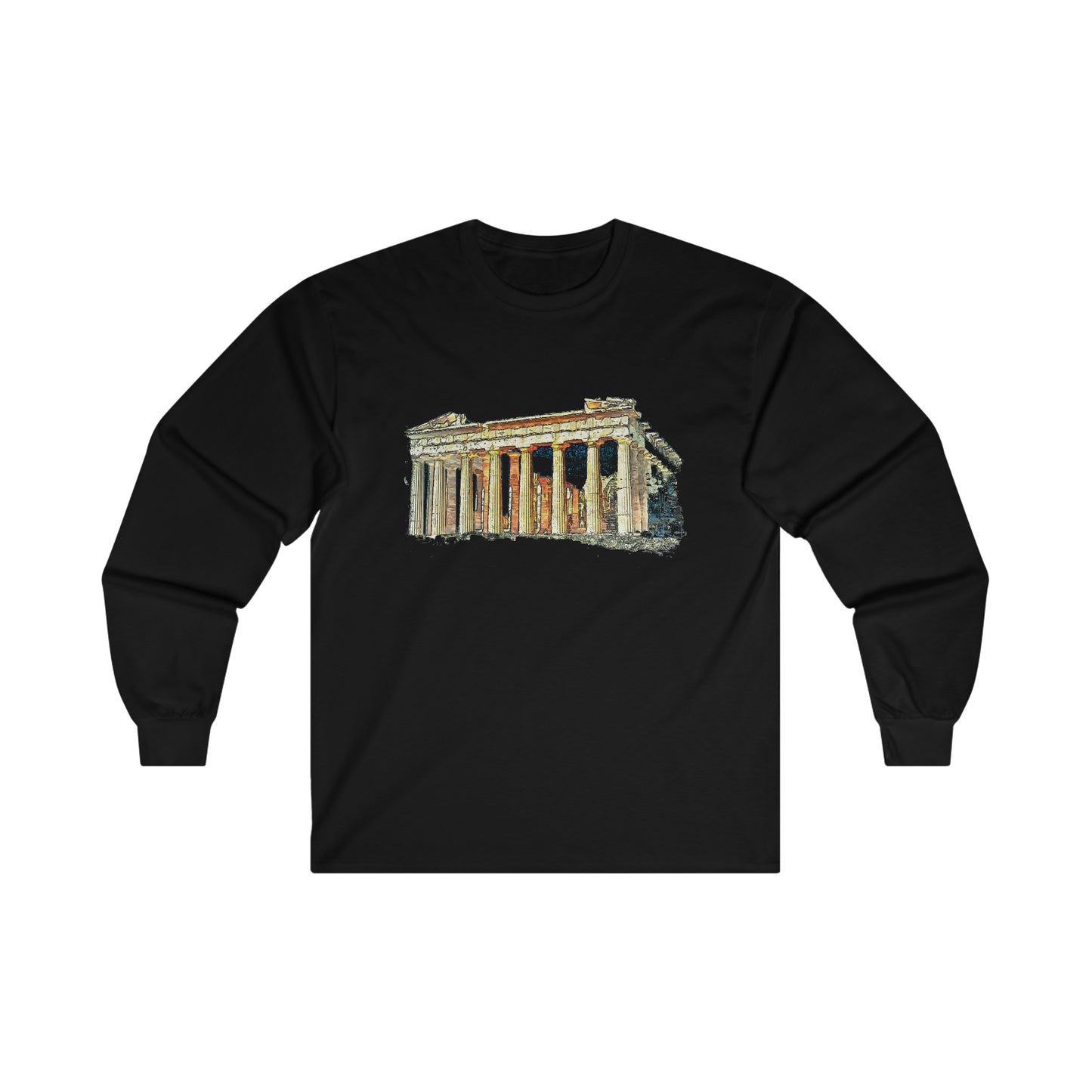 Parthenon Unisex Cotton Long Sleeve Tee