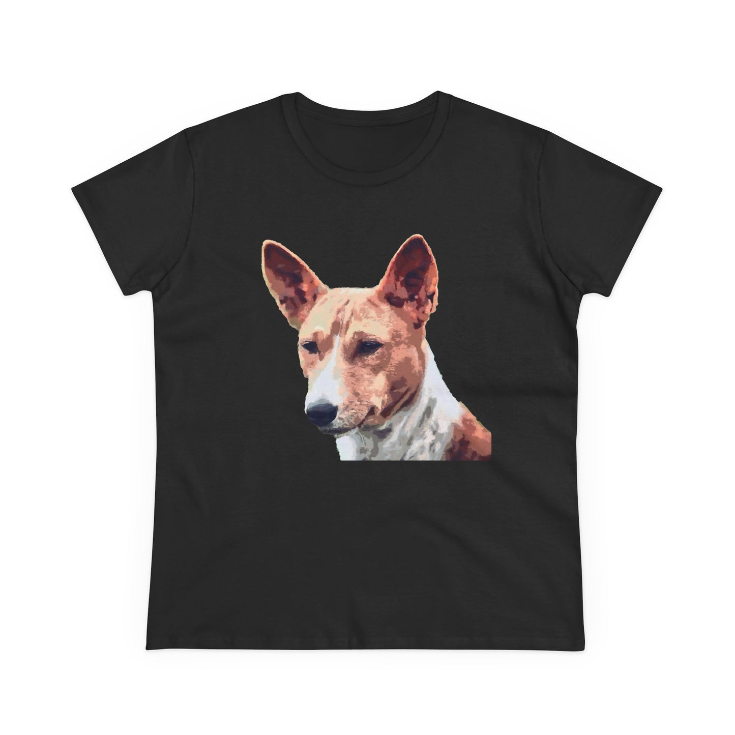 Basenji Women's Midweight Cotton Tee - A Whisper of Comfort