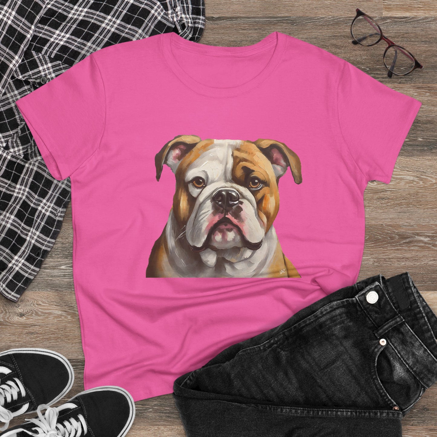 American Bulldog Women's Midweight Cotton Tee
