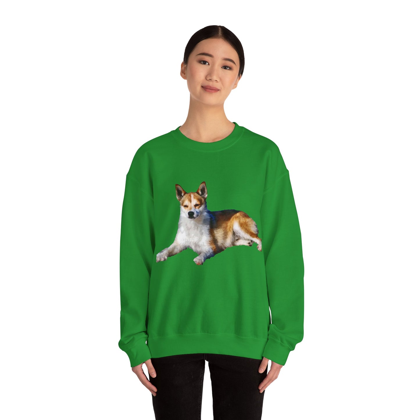 Norwegian Lundehund Unisex 50/50 Crewneck Sweatshirt by DoggyLips™