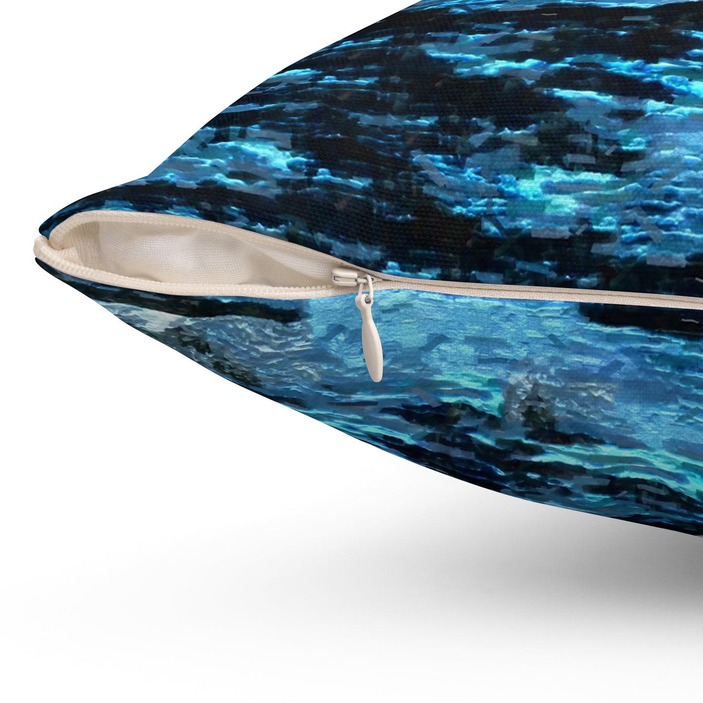 Humpback Whale Spun Polyester Throw Pillow