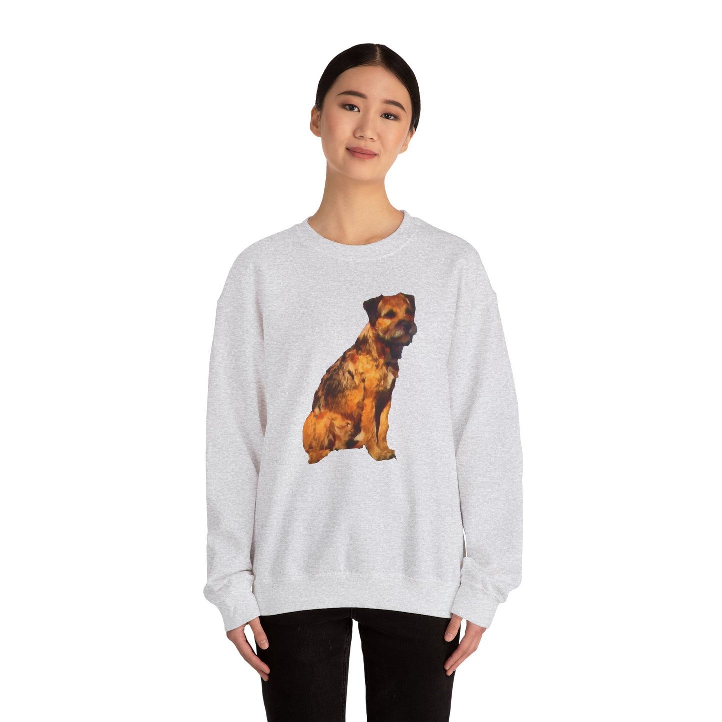 Border Terrier 'Andrew' Unisex 50/50 Crewneck Sweatshirt