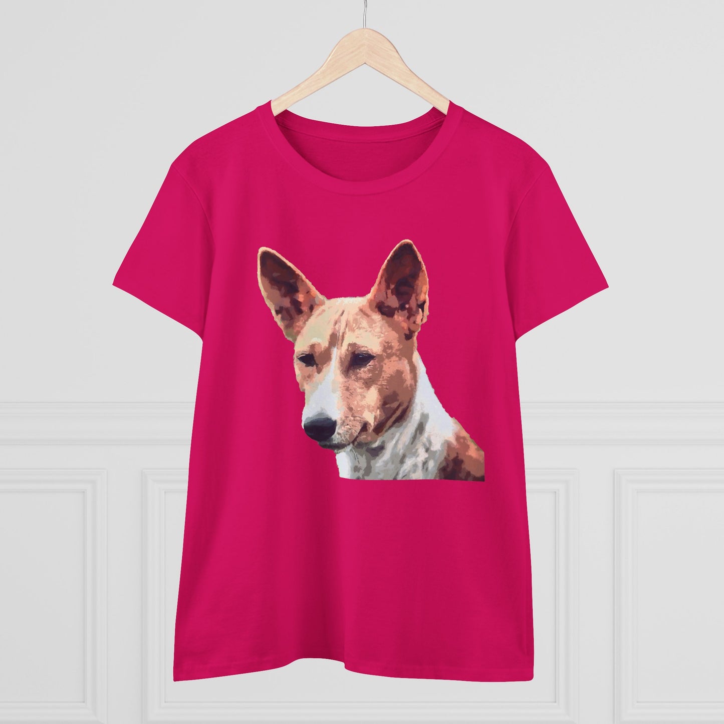 Basenji Women's Midweight Cotton Tee - A Whisper of Comfort