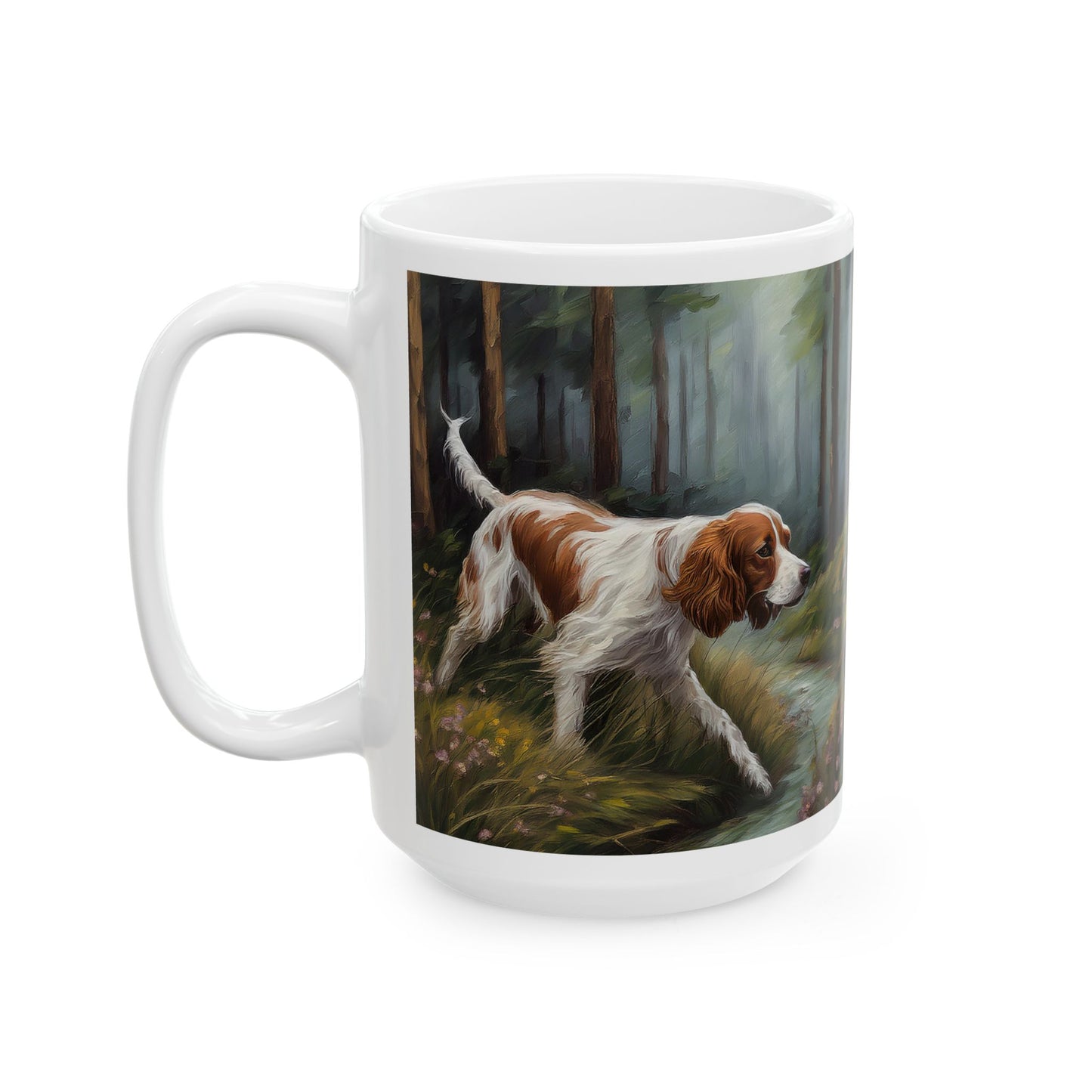 Irish Red & White Setter Ceramic Mug - Personalize Your Sip
