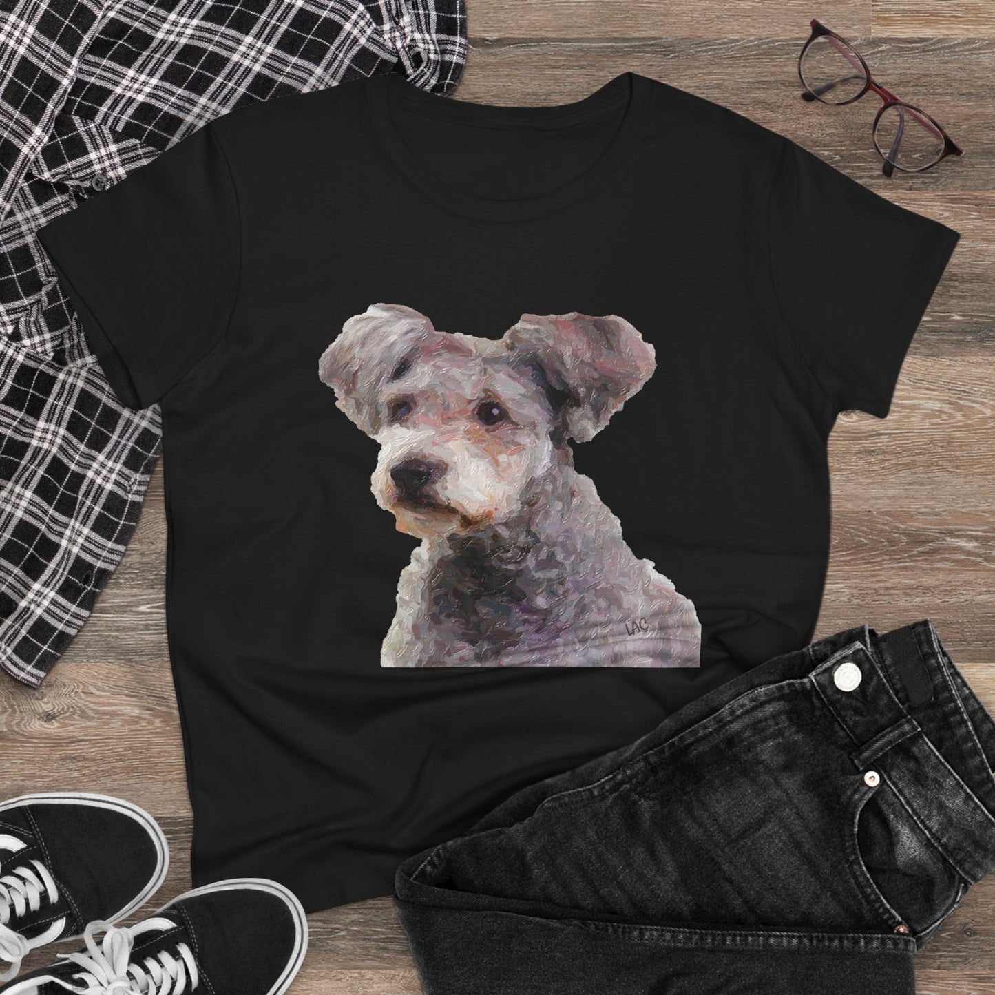Hungarian Pumi Women's Midweight Cotton Tee