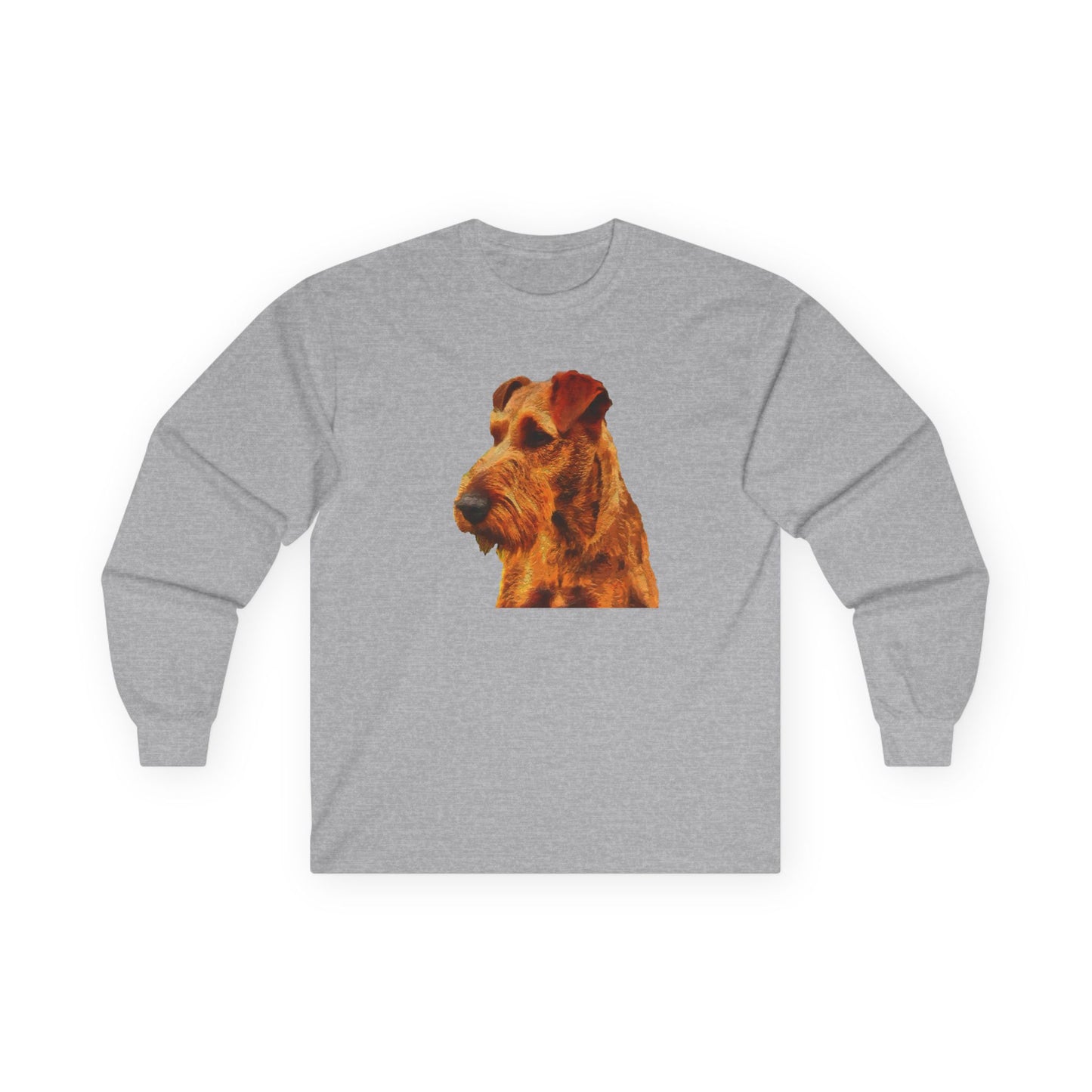 Irish Terrier 'Jocko' Unisex Cotton Long Sleeve Tee