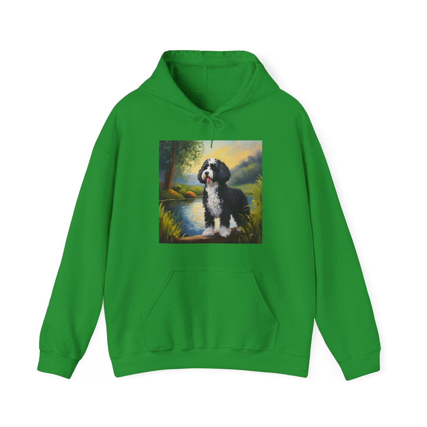 Portuguese Water Dog 50/50 Hooded Sweatshirt