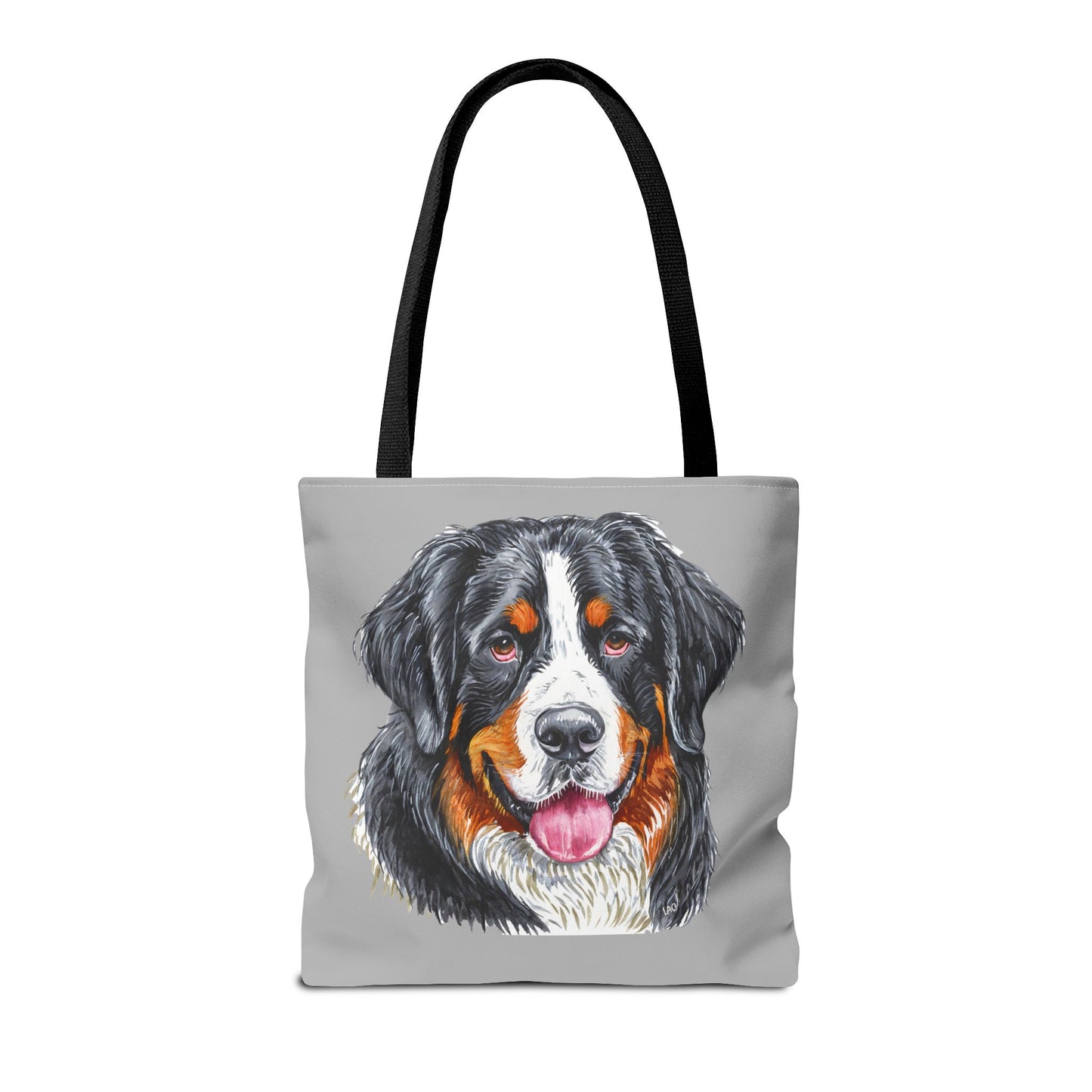 Bernese Mountain Dog Polyester Tote Bag (AOP)