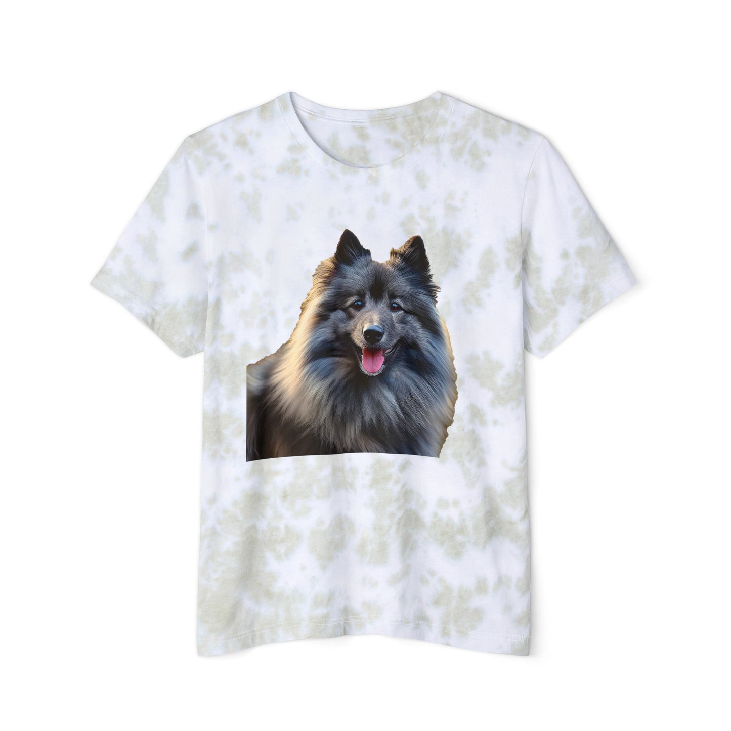 Keeshond Unisex Fashion Tie-Dyed T-Shirt