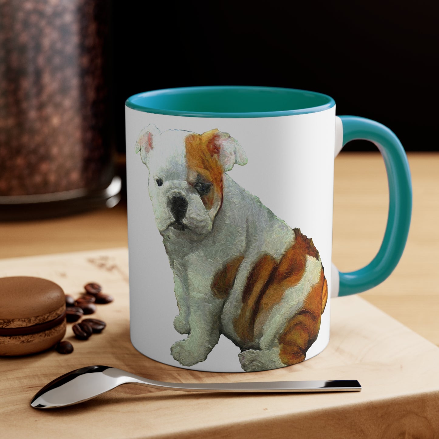English Bulldog 'Bugsy' Accent Coffee Mug, 11oz