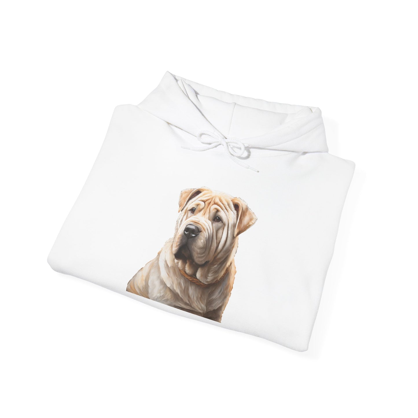 Luxurious Chinese Shar-Pei 50/50 Hooded Sweatshirt
