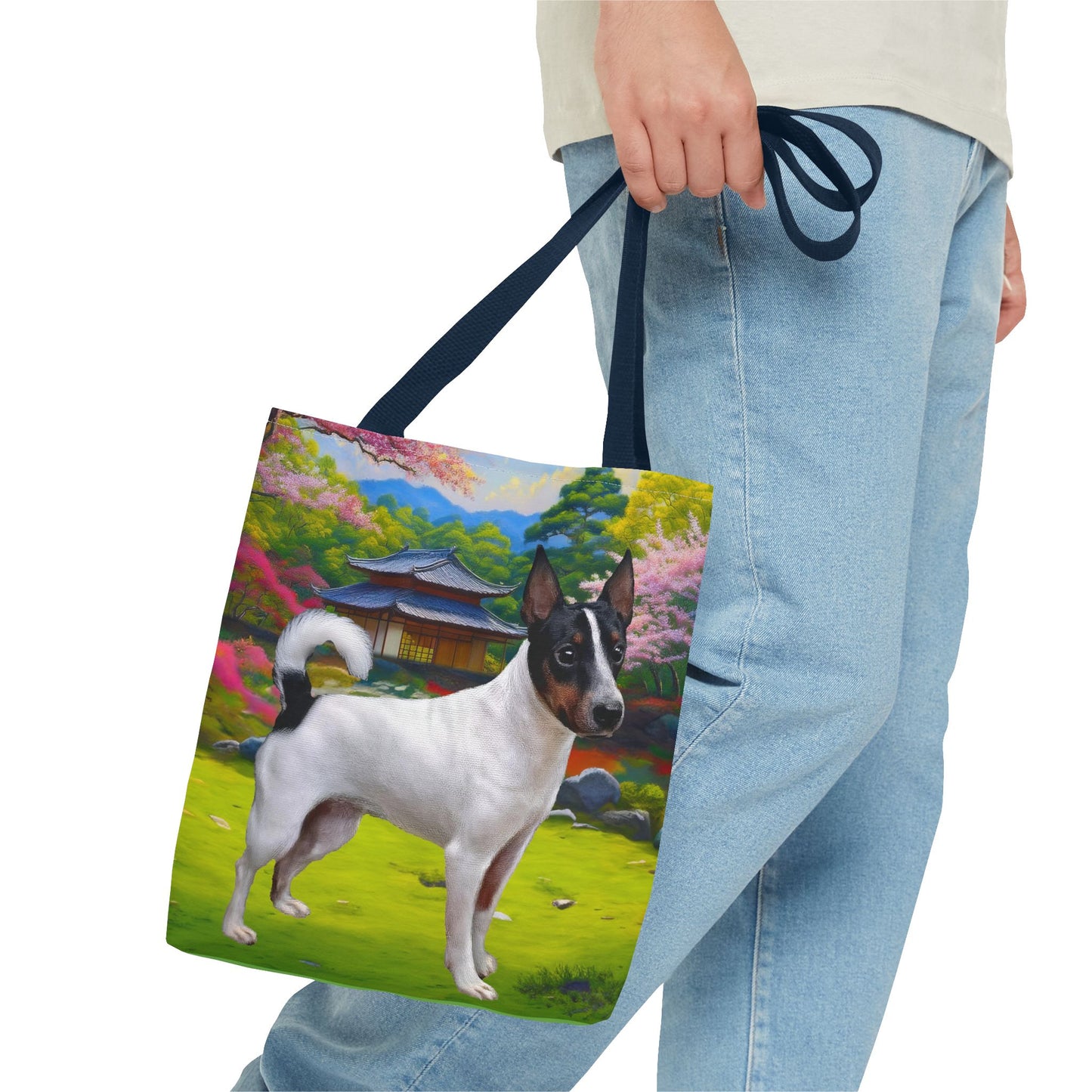 Japanese Terrier Polyester Tote Bag