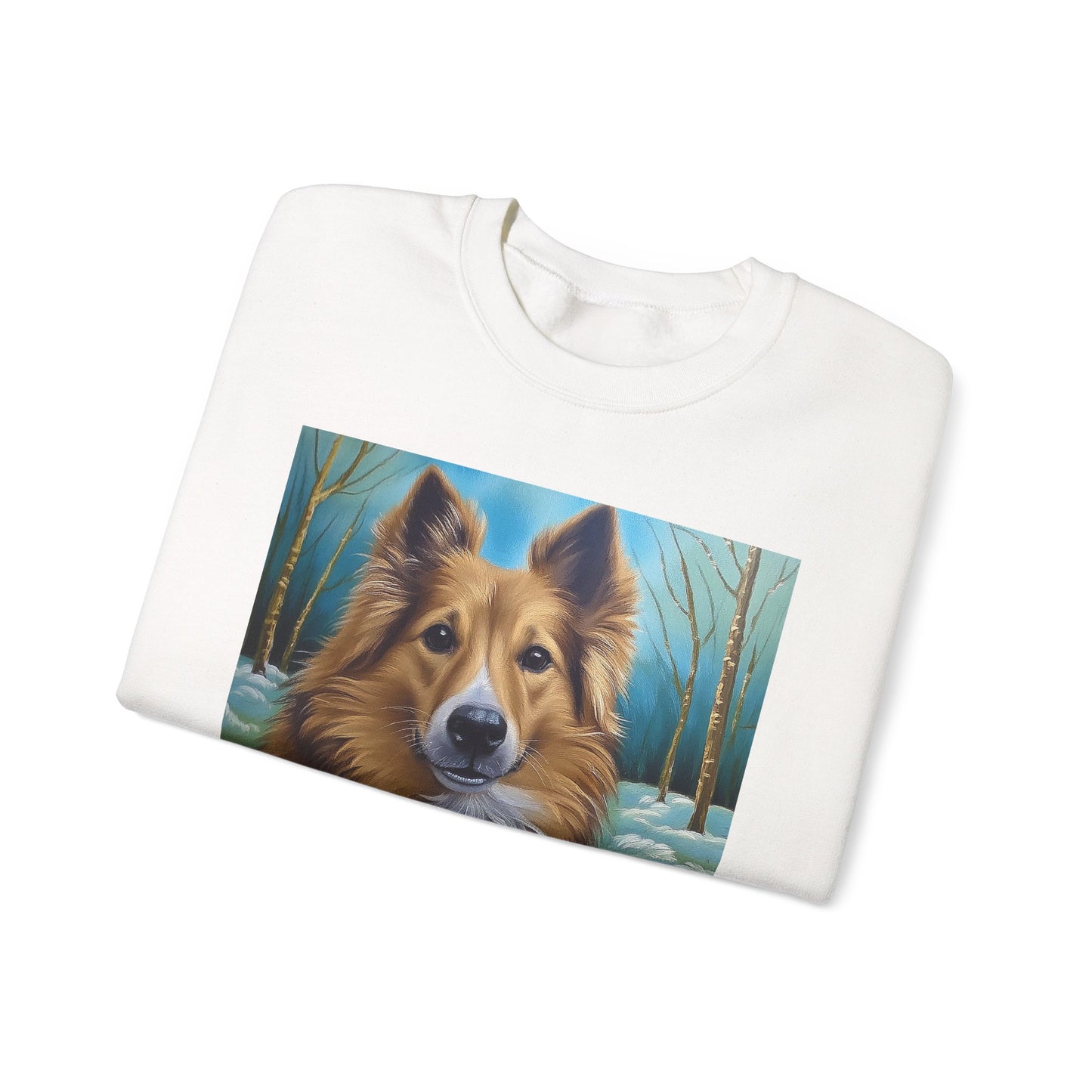 Icelandic Sheepdog #2 Unisex 50/50 Crewneck Sweatshirt