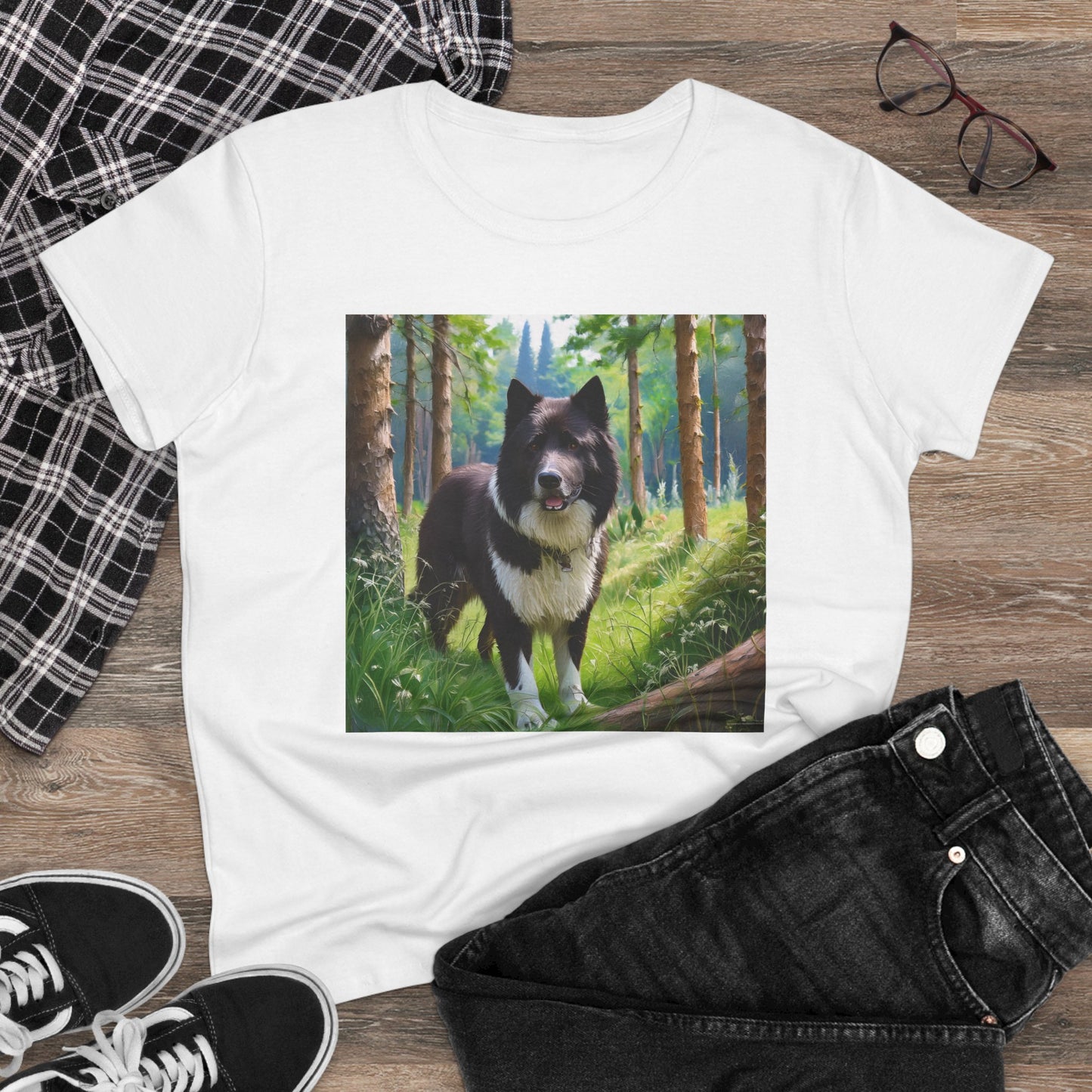 Karelian Bear Dog Women's Midweight Cotton Tee