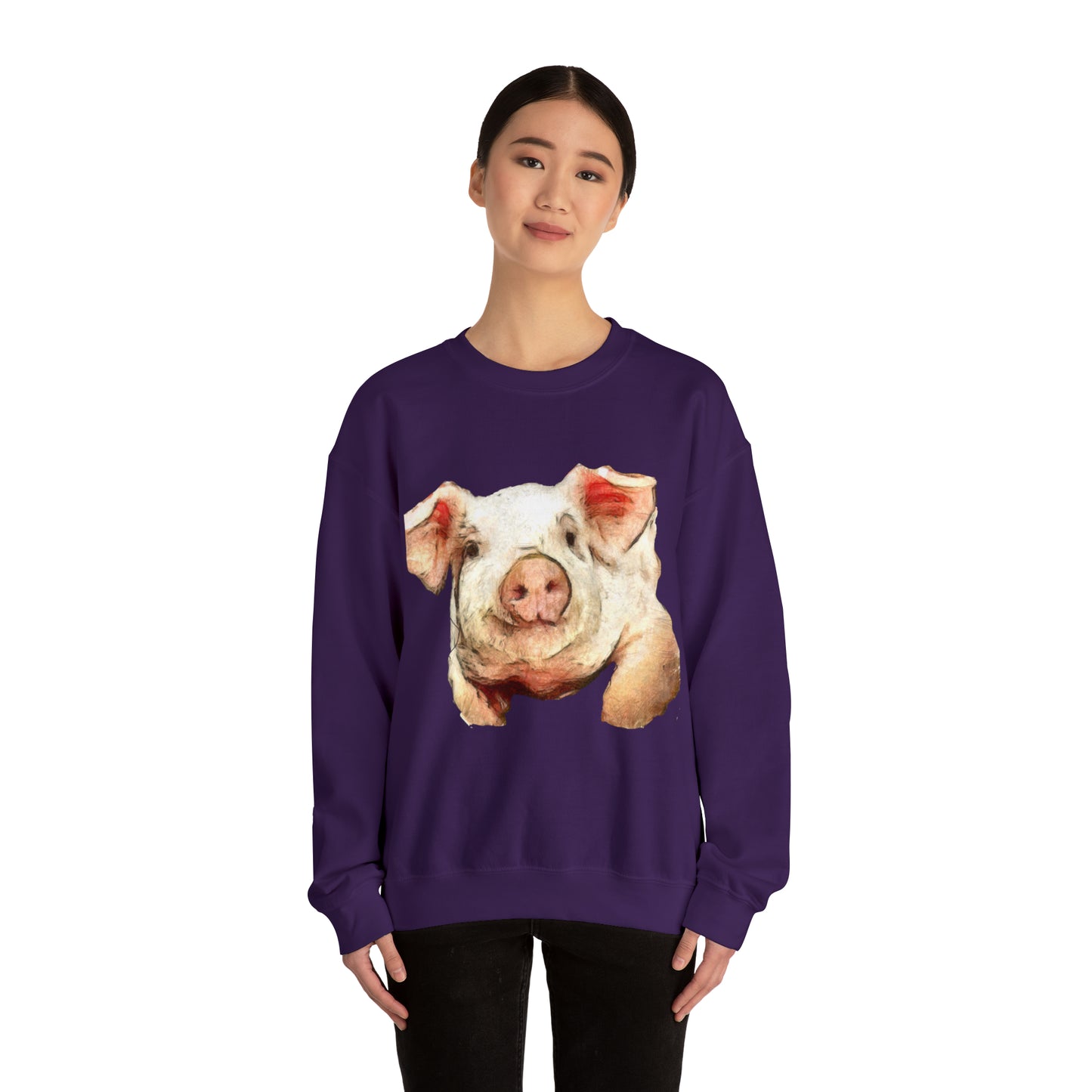 Pig 'Petunia' Unisex 50/50 Crewneck Sweatshirt