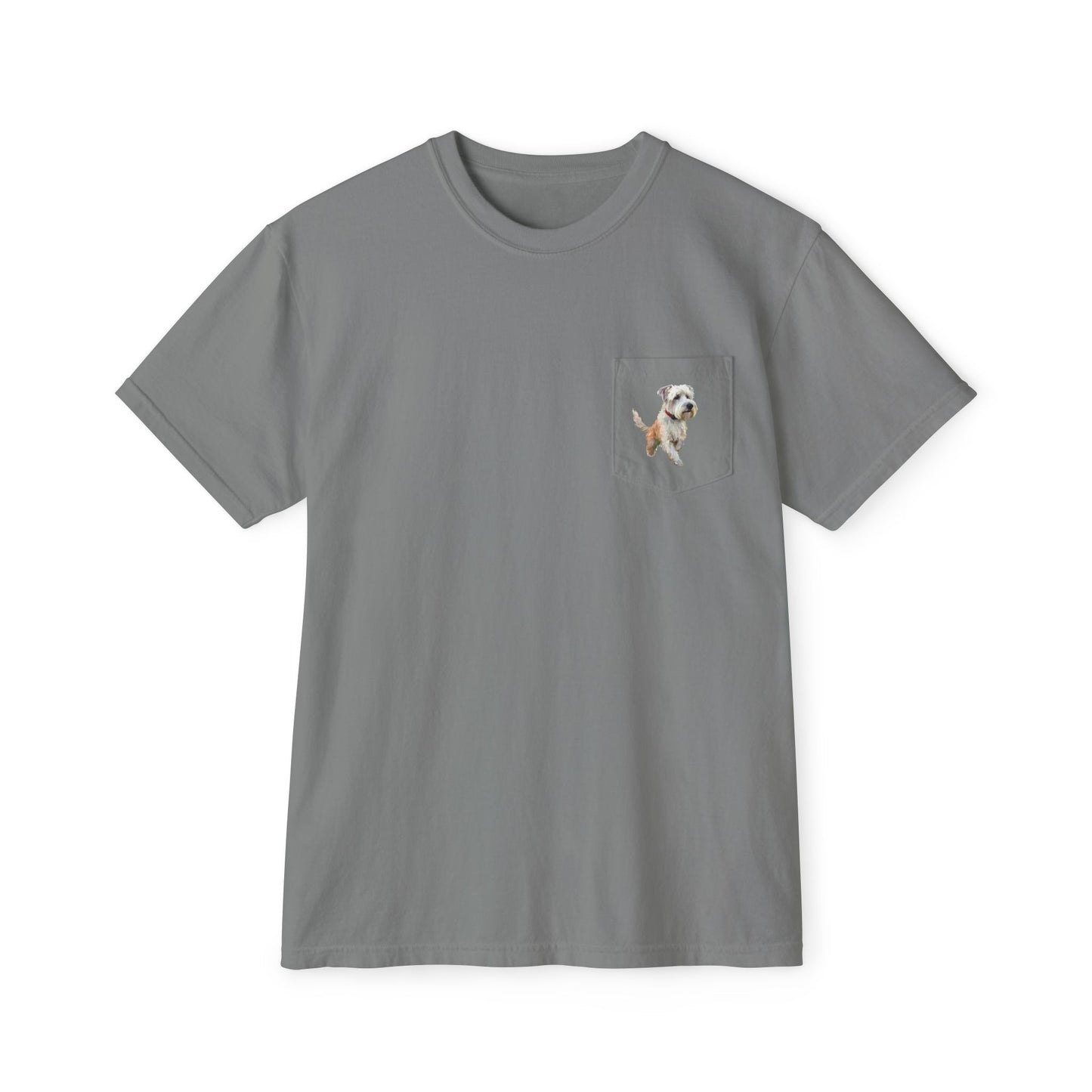Dandie Dinmont Terrier - Unisex Garment-Dyed Pocket T-Shirt