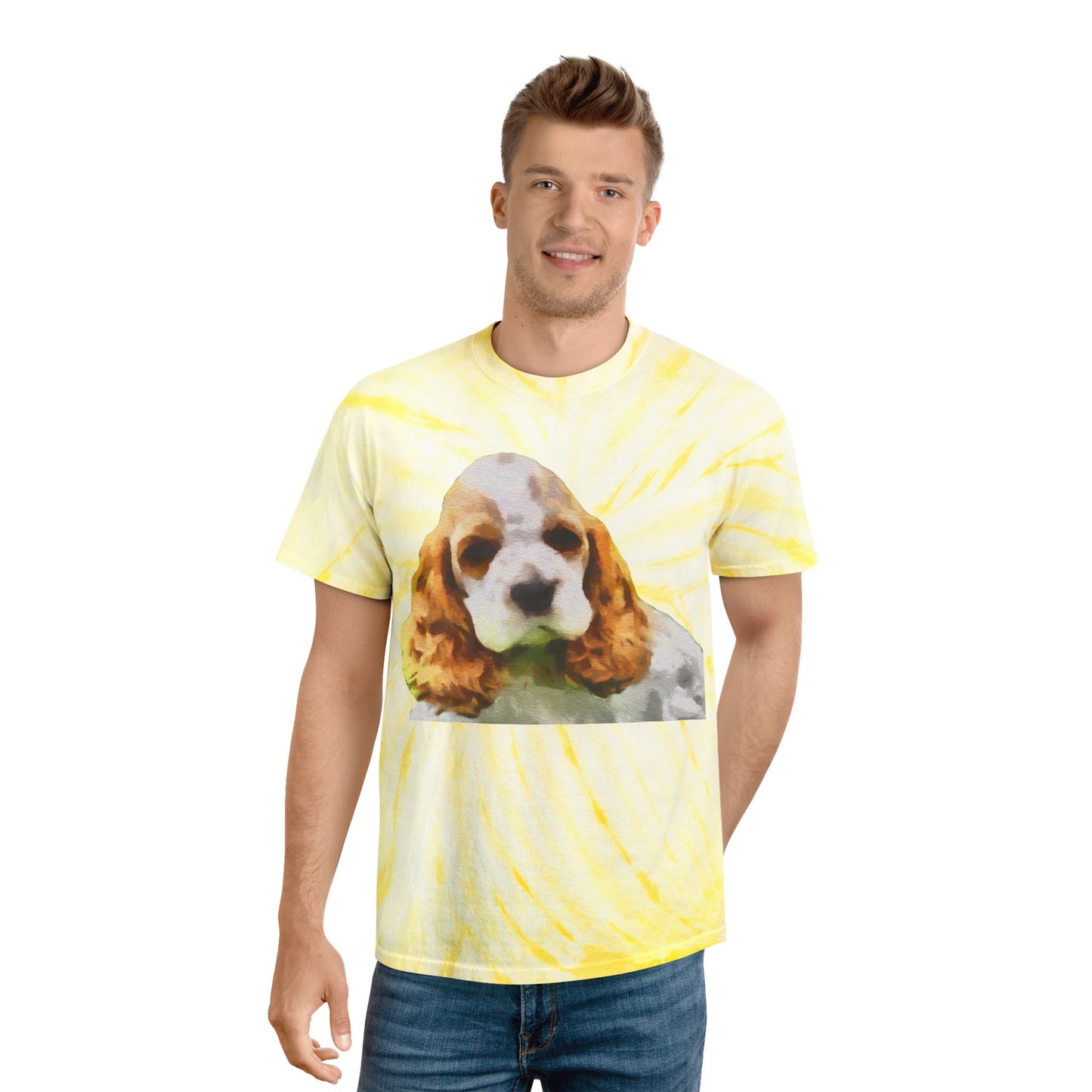 Cocker Spaniel 'Hogan' Classic Tie-Dye Tee, Cyclone