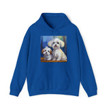 Maltese Dogs Unisex 50/50 Hooded Sweatshirt