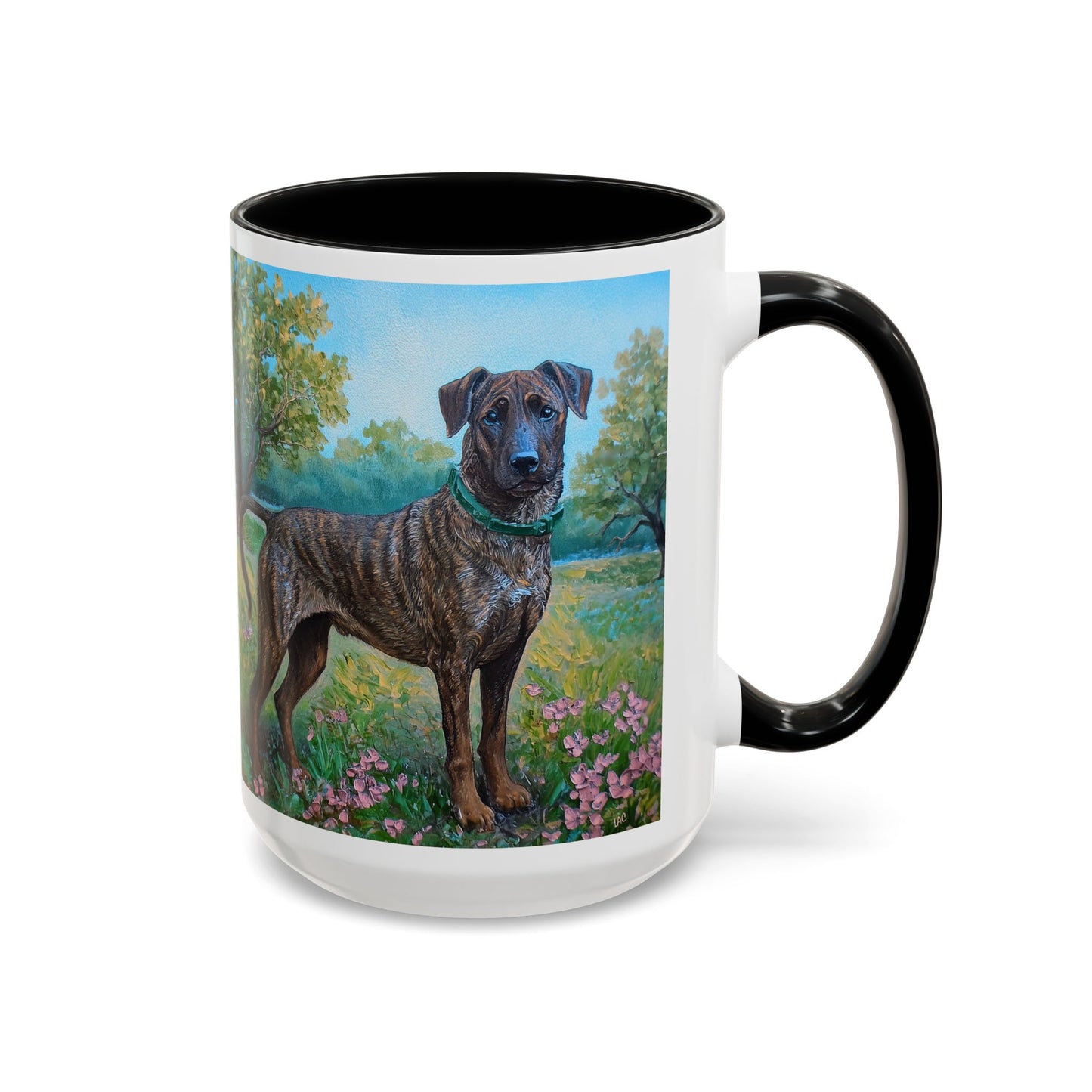 Treeing Tennessee Brindle Ceramic Accent Coffee Mug - 2 Sizes