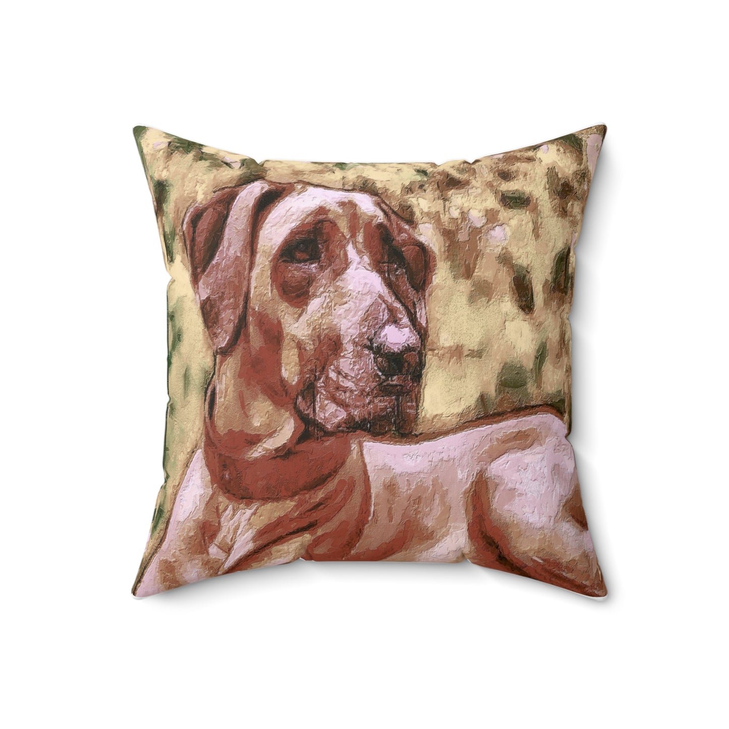 Rhodesian Ridgeback 'Thor' Spun Polyester Throw Pillow