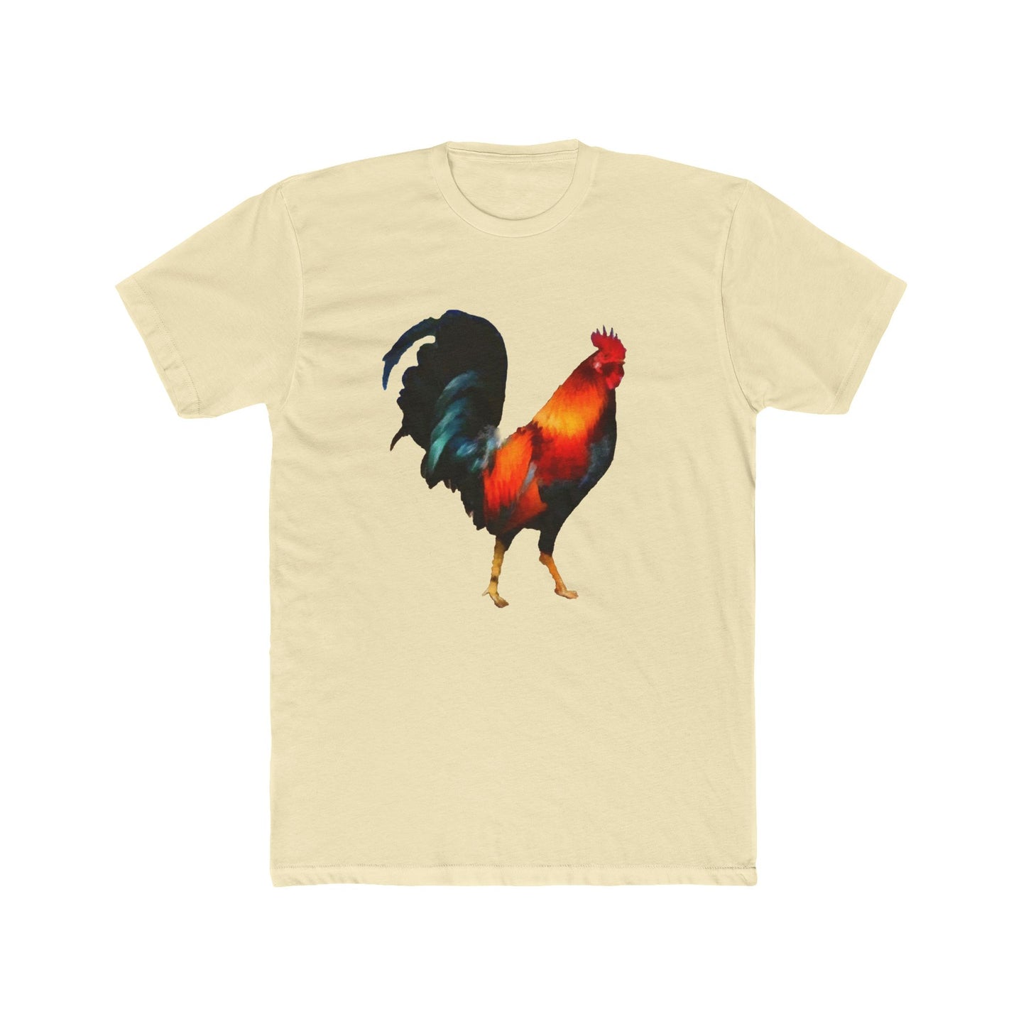 Rooster 'Silas' Men's Fitted Cotton Crew Tee