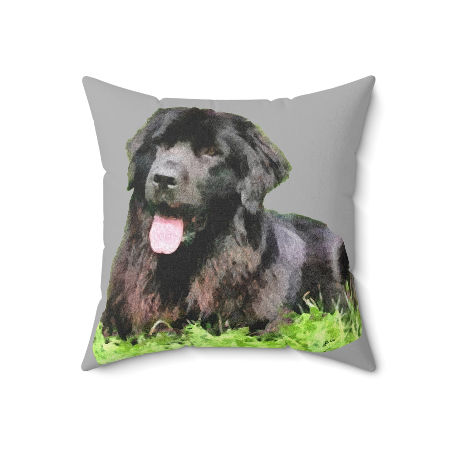Newfoundland Spun Polyester Throw Pillow