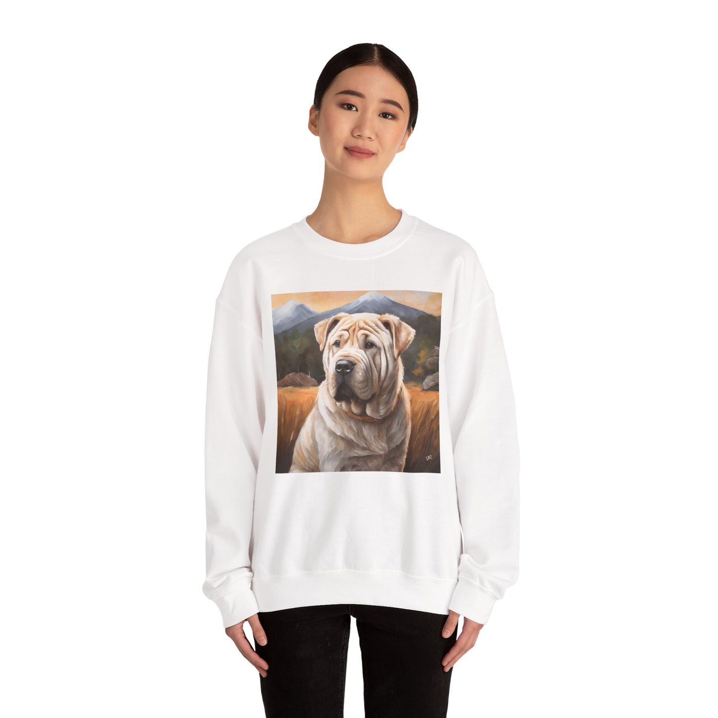 Chinese Shar-Pei Unisex 50/50 Crewneck Sweatshirt