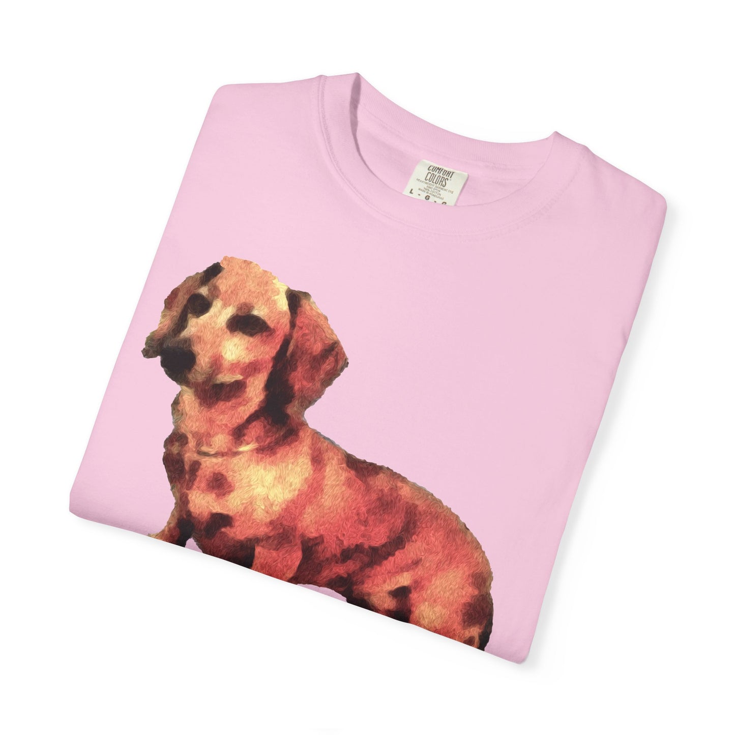 Dachshund 'Simone' Unisex Relaxed Fitted Garment-Dyed T-shirt